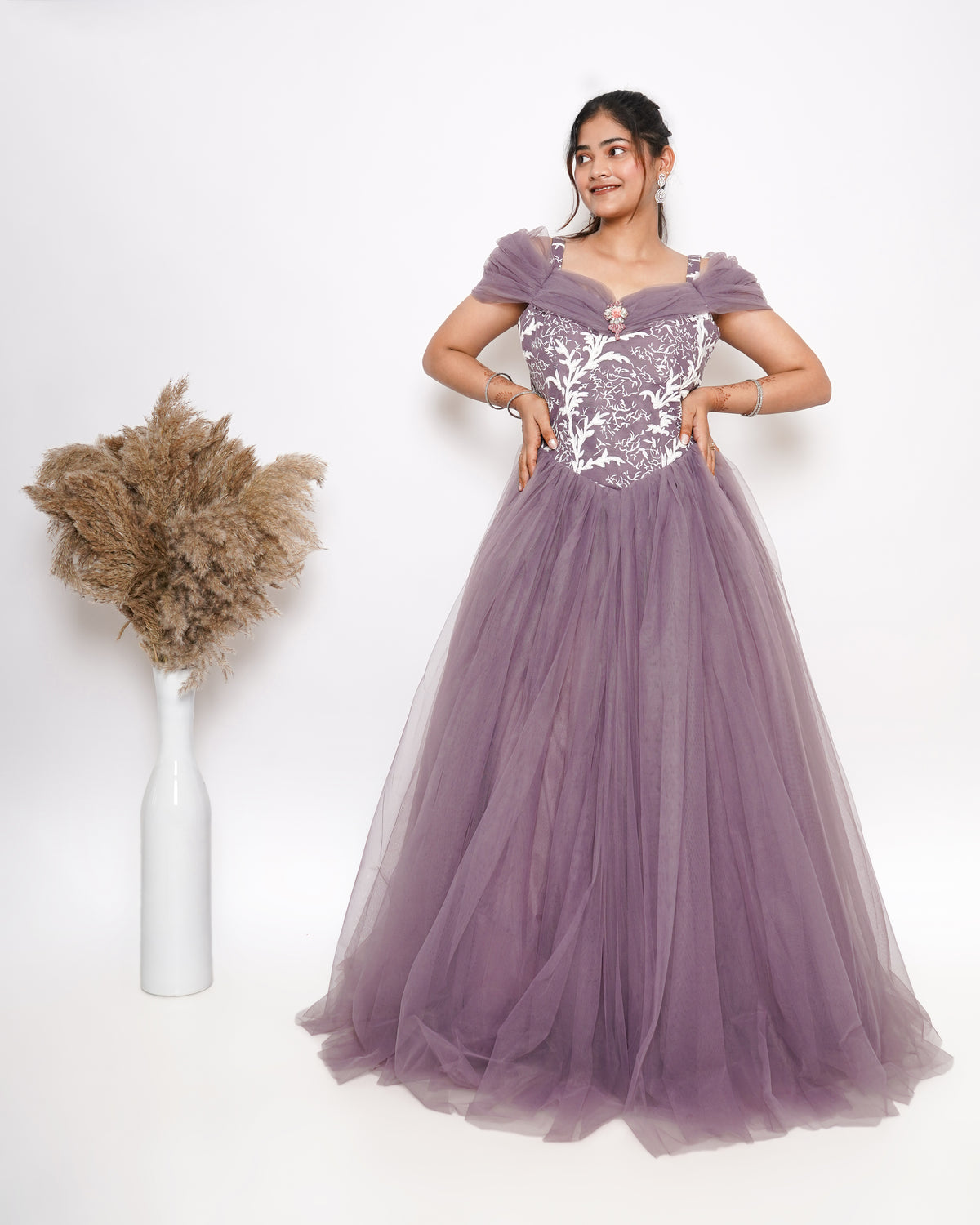 PURPLE BALL GOWN