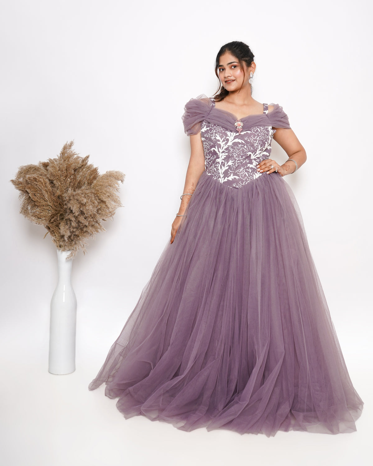 PURPLE BALL GOWN