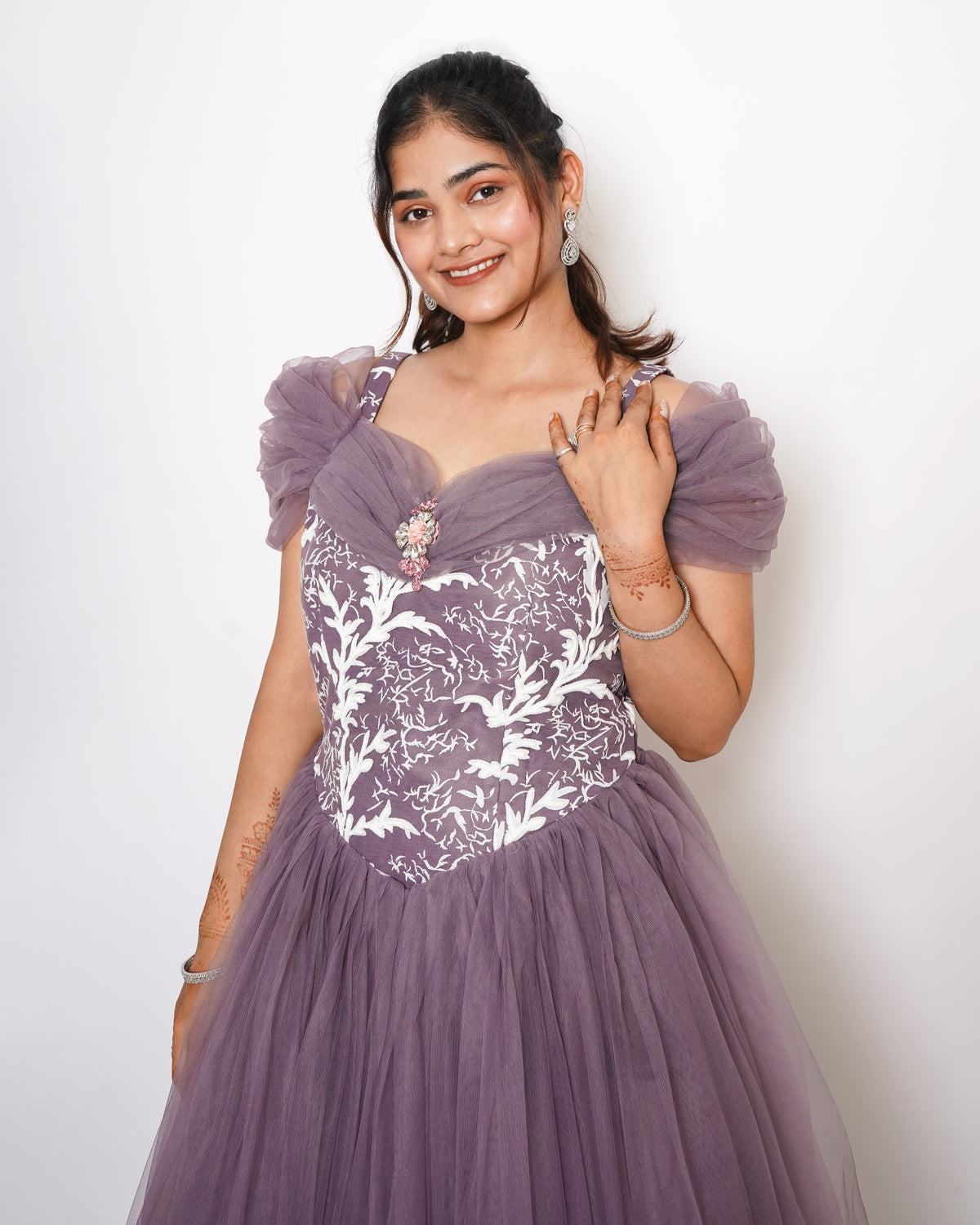 PURPLE BALL GOWN