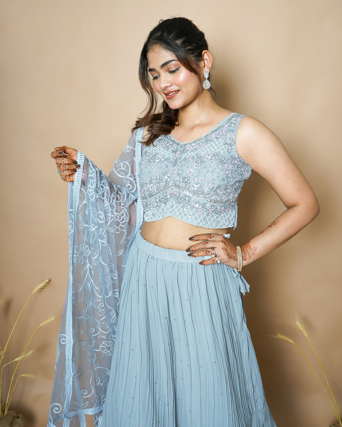 GREY LEHENGA